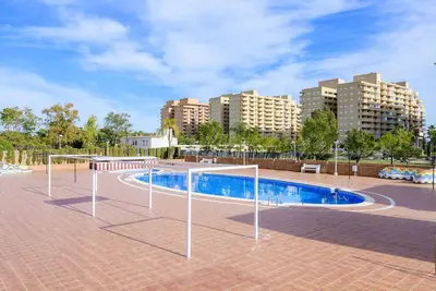 Image de Joli appartement avec piscine, climatisation, Wifi, Tv, terrasse, animaux admis et parking