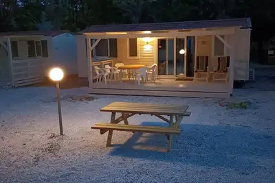 Tuscany Mobilehome Chalet sea Italy camping with pool Pisa