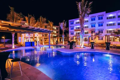Fully Equipped 2 Br Main Floor Condo Near Beach at Almarena Residencial