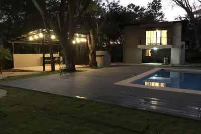 Blue Window Villa with pool view