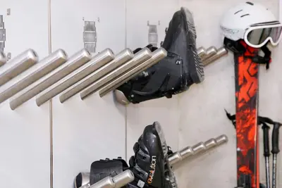 Image de Staudi's ski hut Top6 in hut style directly on the piste Stove