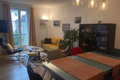Image de appartement hypercentre à 150 m de la plage.