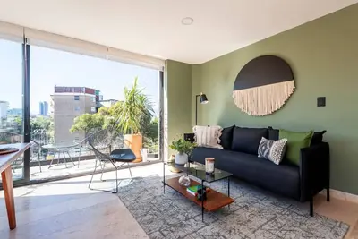 Image de Top floor bright apartment with roof garden A/C