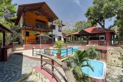 Villa Bayacanes with swimming pools, gazebos, bar, billiards