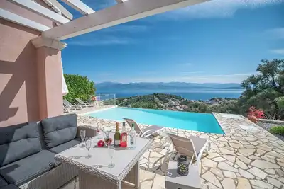 Image de Kassiopi Bay view Villa, Glorious Sea View at Kassiopi bay and Corfu straits!