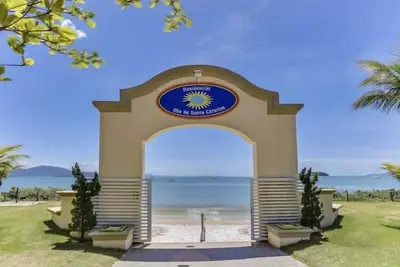 On the sea, condominium right on the sand.