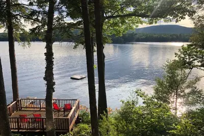 The Map House - Western facing updated fishing cabin on Long Pond lake