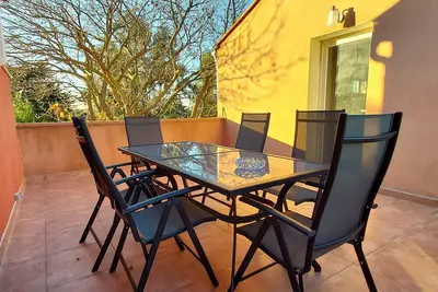 Image de Le Barcares : 6 pers, 2 grandes chambres, clim, wifi, terrasse, plage Ă pied