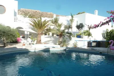 Villa avec piscine privée, vue mer. Parc naturel de Cabo de Gata, Andalousie.