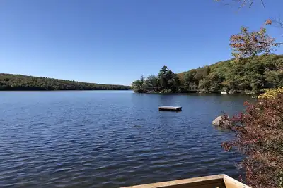 Cottage on the lake--you can't get any closer!