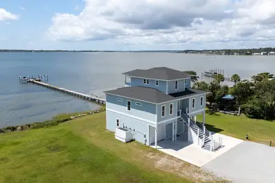 Straits Serenity-Sound Front Home with Boat Lift & Dock (New Construction)