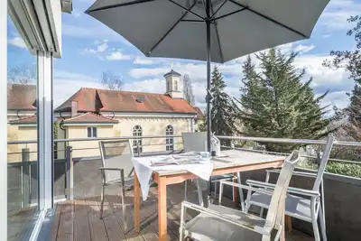 Image de Appartement \"Parkside\" avec vue sur les montagnes, balcon et Wi-Fi.