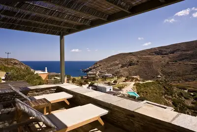Luxury Andros Suites | Beautiful Suite with Side Sea View | Zorkos