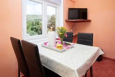 Image de Appartement de deux chambres avec la terrasse et la vue sur le mer Grebastica, Sibenik (A-20736-c)