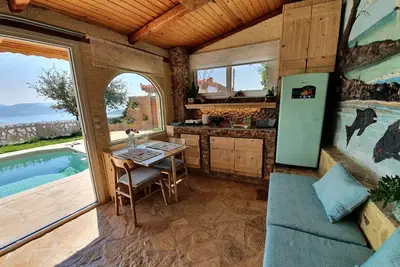 Image de Pool Studio with panoramic view to the sea & mountains