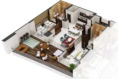 Image de Luxurious Grand Luxxe Presidential 2br Suite