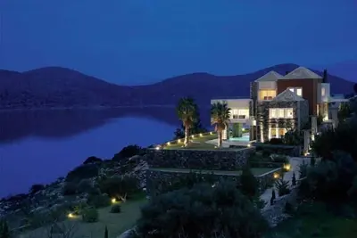 Villa Atlantis sea view villa with a heated pool