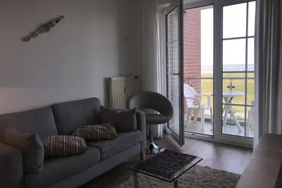 Image de Vacation apartment 5 in Haus Nordseedüne in Cuxhaven Duhnen - full sea view and beach chair from May to October