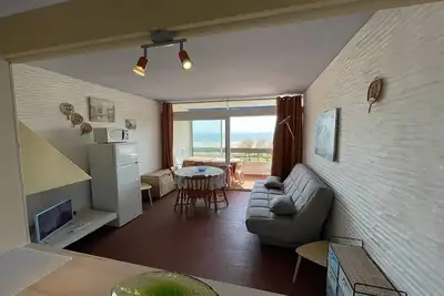 Image de Appartement 2 pièces face plage avec loggia, parking sécurisé et Wifi - Saint-Cyprien