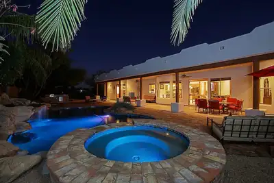 Custom home with heated spa and pool, 1 acre, No Hoa, bring Rvs