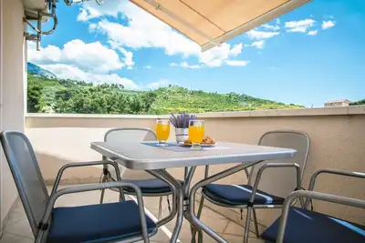 Image de Appartement d'une chambre avec la terrasse Promajna, Makarska (A-20883-c)