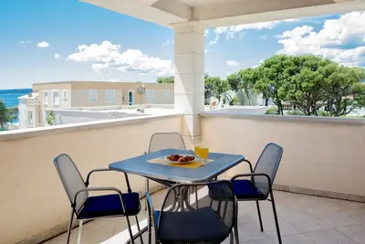 Image de Appartement d'une chambre avec la terrasse Promajna, Makarska (A-20883-d)