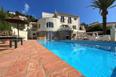 Large Villa with sea view in delightful Benissa Montemar (Costa Blanca North)