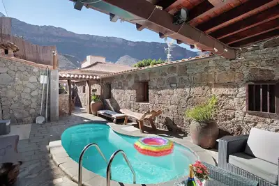 Image de Maison de vacances \"Bentayga Sensation\" avec vue sur les montagnes, piscine privée et climatisation