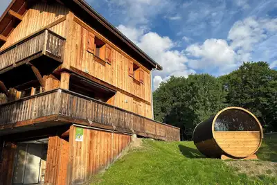 Image de Chalet + sauna avec vue panoramique dans un bel environnement