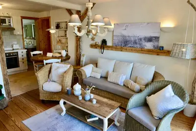 Image de Strandhaus-Fehmarn, sun deck, living by the sea, beach and garden