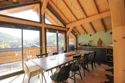 Chalet 4* 10 Personnes Vue exceptionnelle sur le massif du Galibier