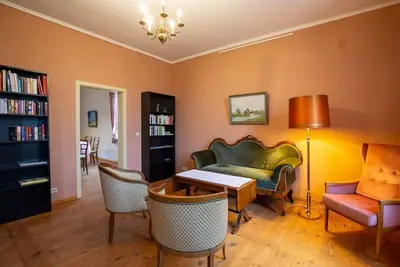 Image de Large vacation apartment in an old pastorate with fireplace and garden