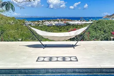 Image de Villa les Yuccas, piscine privée, vue mer sur Grand Case