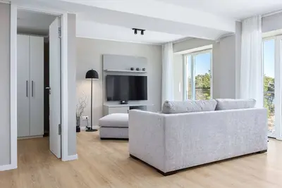 Image de Ferienapartment mit Balkon und Meerblick und nur 130 m zum Sandstrand der Ostsee - Strandresidenzen