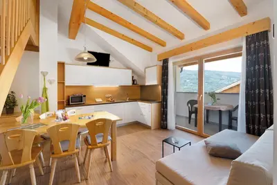 Image de Appartement de vacances \"Stiflerhof Apt Edelweiss\" avec vue sur les montagnes