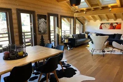 Image de Chalet les 3 cerfs - Cinq Chambres Maison, Couchages 12
