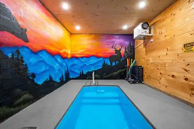 Image de Mountain Cabin/Indoor Pool/Hot Tub/Games/Views
