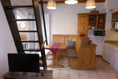 Image de Studio mezzanine 4 pers aux Contamines-Montjoie avec garage