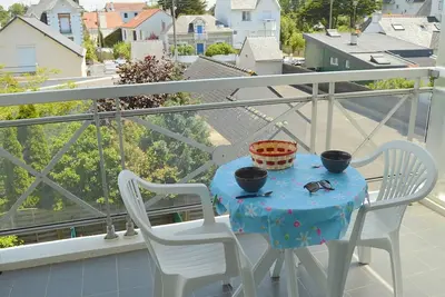 Image de Studio lumineux près du centre avec balcon, parking privé et vélos - Le Pouliguen