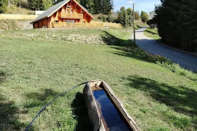 Image de New, traditional chalet in this mountain village at the foot of the Alps.
