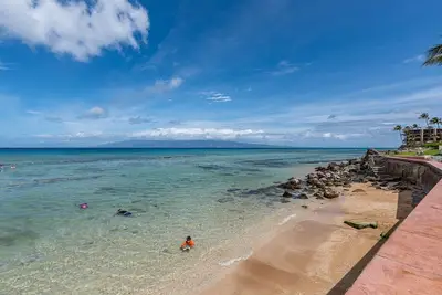Right on the water in West Maui.