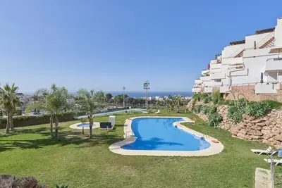 Image de Appartement de vacances \"Paraíso Azul\" avec vue mer, piscine partagée et climatisation