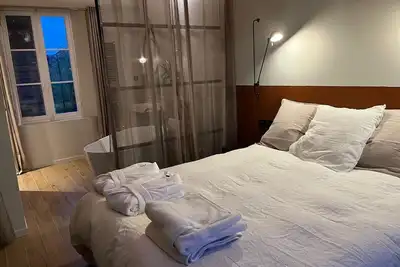 Image de Chambre double avec salle de bain
