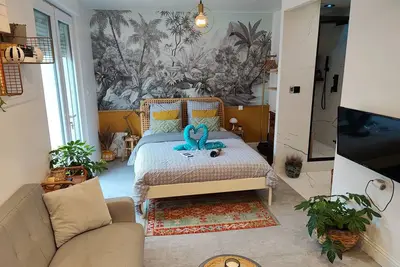 Image de Superbe appartement avec jacuzzi avec jardin privé