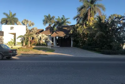 Luxurious beach house in exclusive private beach development