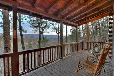 Image de On The Rocks - Enjoy gorgeous mountain views from rocking chairs on the deck!