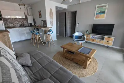 Image de Capbreton, à côté du port superbe appartement neuf avec grande terrasse