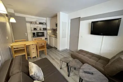 Image de Étage -2, vue vallée, piscine, télévision, casier à ski, 29m², La Plagne