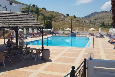 ISholidays Rodas Lindian Myth Studio with Sea and Acropolis View