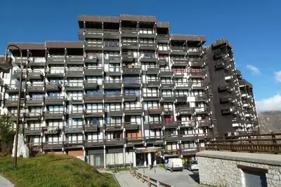 Image de 100m du centre station, balcon, télévision, casier à ski, 21m², Tignes